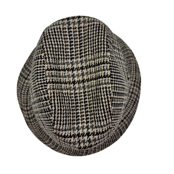Ballantyne Made in Scotland 100% Cashmere Plaid Scotland Yard Hat Men's 7 3/8